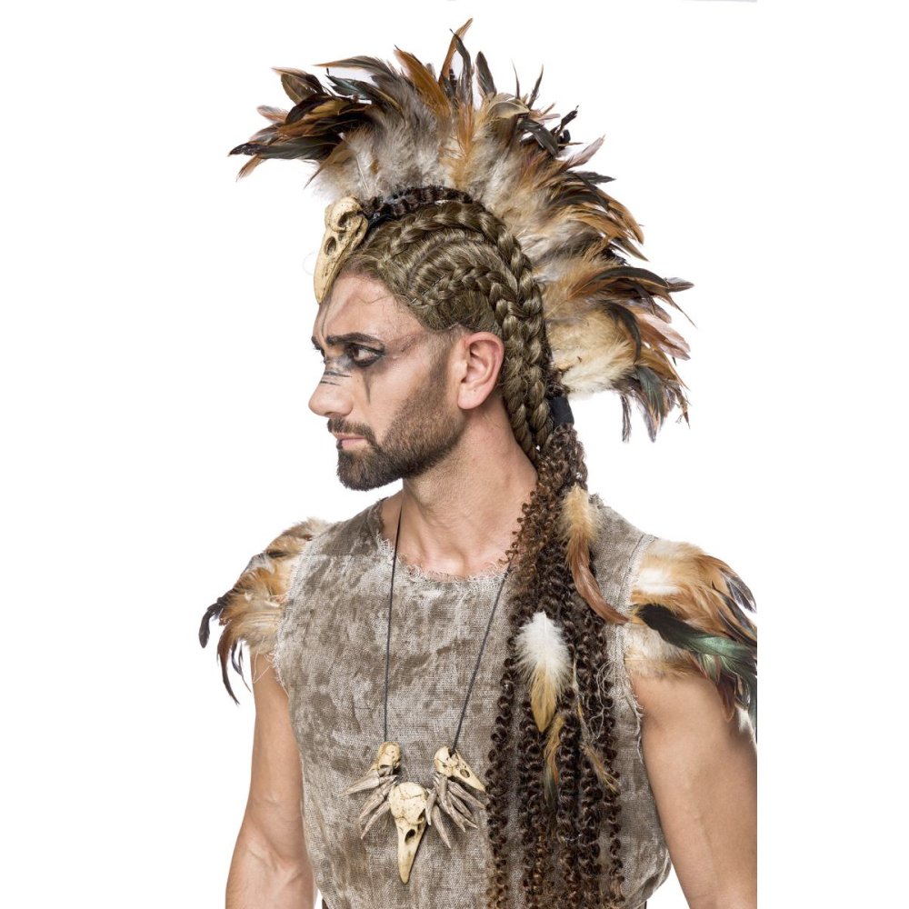 Mask Paradise - Apocalyptic Warrior Kostuum - Bruin/Beige